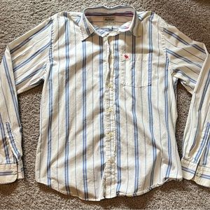 Abercrombie and Fitch Striped Button Down Long Sleeve